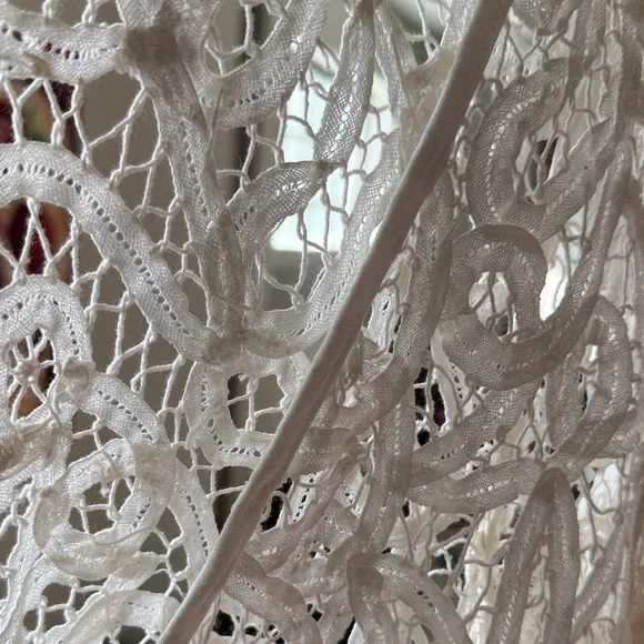 Free People Ivory Crochet Lace Top - Picture 3 of 4